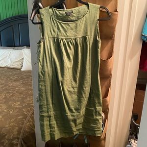 Theory olive green shift dress